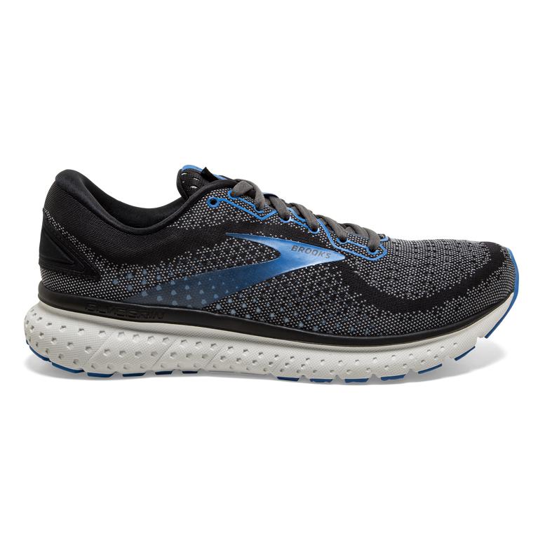 Brooks Men's Glycerin 18 Road Running Shoes - Black/Ebony/Blue (IRFM93801)